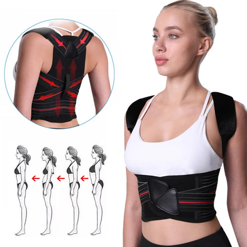 Adjustable Posture Corrector Back Support Shoulder Brace Posture Correction Spine Posture Corrector Postural Fixer Tape